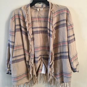 Levis fringed cardigan wrap